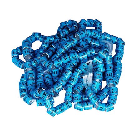 100 st Pigeon Dove Benringar 2024 Identifiera Band Birds Fot Ring Liten Storlek Lätt Återanvändbar Ljusa Färger Och Nummer Identifiera Ring-A