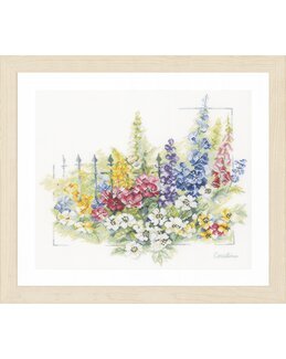 Broderikit Billede Vilde Blomster - Aida - Lanarte