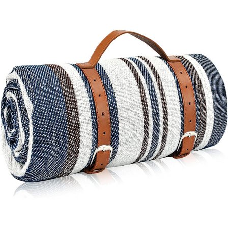 Picnic Tæppe, Vandtæt Picnic Tæppe, XXL, Camping Tæppe med Håndtag, Ideel til Udendørs / Camping / Picnic / Strand / Park (200 x 200 cm, C)