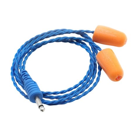 Radio Foam -korvanapit korvakäytävään, Mono Racing -kaiuttimet, Autokilpailu, Melunvaimennus, Foam -korvanapit, 3,5 mm:n pistoke, 53 cm pitkä