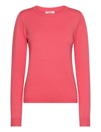 Object Objthess L/S O-Neck Knit Pullover Noos Korall