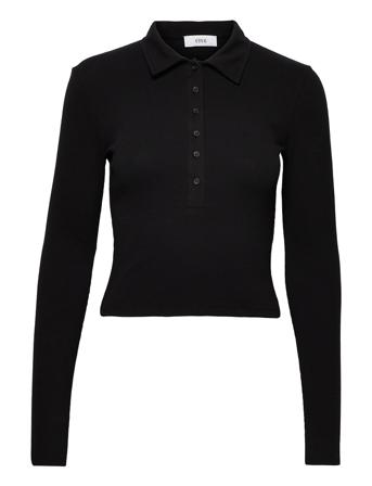 Enally Ls Polo Tee 5314 Black Envii