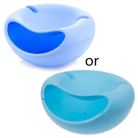 Lazy Snack Bowl Dubbellager Snack Nötter Torkad Frukt Box Mobiltelefon Fäste för Hem Sovrum Sovsal Avkopplande Frukt Godis tallrik