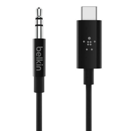 USB-C ljudkabel - Belkin - RockStar - 90 cm - Svart - Digital-analog