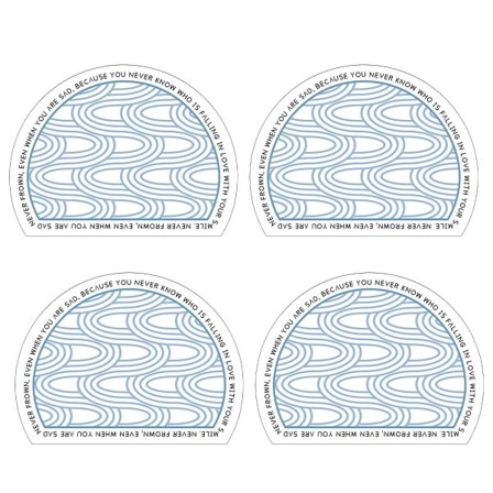 4 kpl PVC-pöytäalustaa, eristävät ruokailualustat