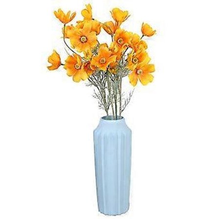 Kunstig Cosmos Bipinnata Blomsterbukett for Hjemmeinnredning (Oransje)