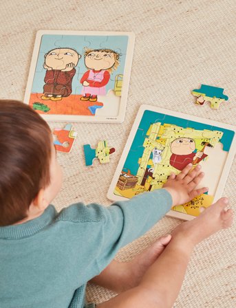 Barbo Toys Alfons Åberg - Fsc Wooden Puzzle – Friends - Multi/patterned - ONE SIZE