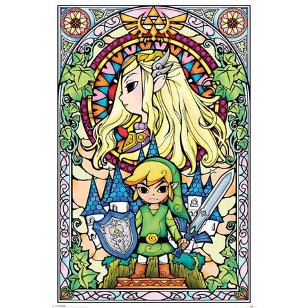 The legend of Zelda - Stained Glass-look