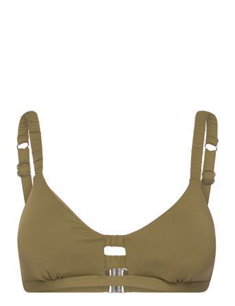 S.collective Gathered Strap Bralette Swimwear Bikinis Bikini Tops Wired Bikinitops Grön Seafolly