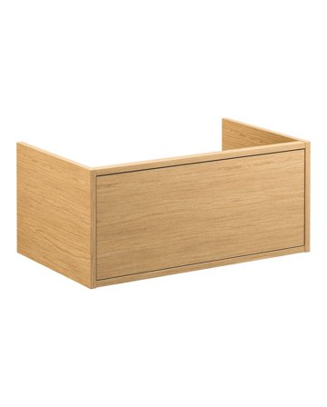 Gustavsberg Ducentic GB71DCVU80AR00 Kommode lys eikefiner, 80 cm, 1 eske Lys eikefinér, Baderom