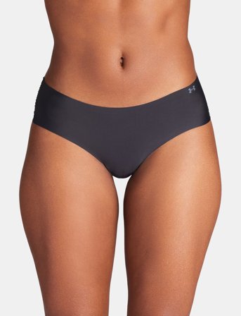 Under Armour Ua Pure Stretch No Show Hipster-Solid 3Pk - Black - XS