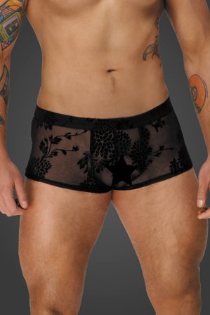 Noir Handmade: H074 Sorte, Broderede Shorts - Vuxen.dk: For ham