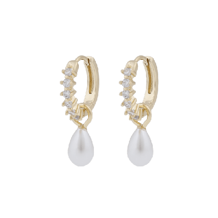 SNÖ of Sweden Lucy Drop Ring Pendant Ear Örhängen Dam Guld ONESIZE