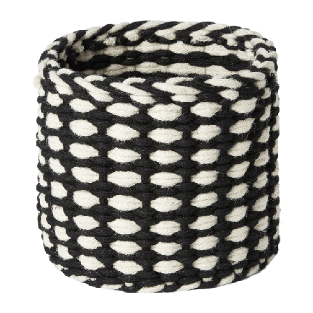 Åhléns Home Flätad korg i jute ADELE 26 cm Förvaring Svart ONESIZE