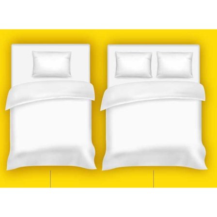 Engångs sängkläder 2 st - Enkel säng 3 delar - Perfet