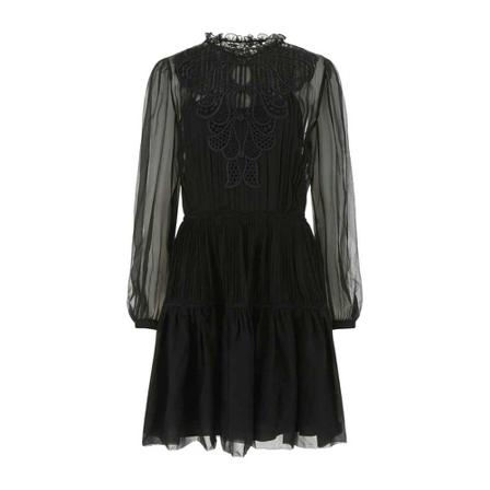 Alberta Ferretti Midi Kjole Sort, Dame