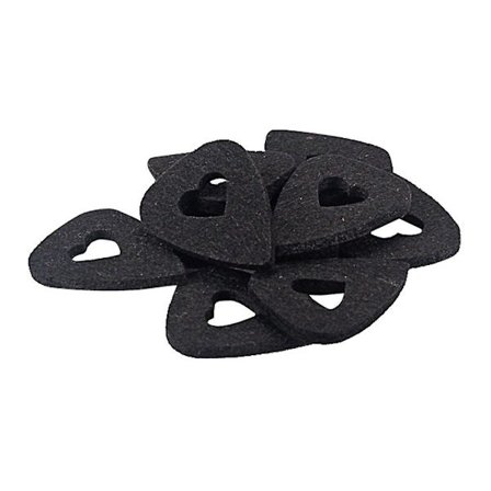 10 stk. Guitar Ukulele Filt Pad Filt Plectrum Til Guitar Dele Sort