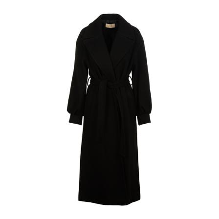 Kaos, Belted Coats Zwart, Dames, Maat:S