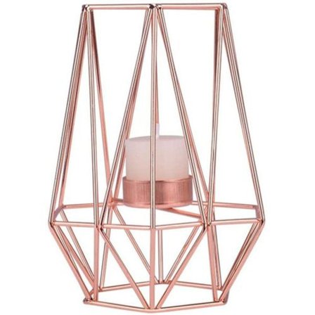 Metall Ljusstake Geometrisk Ljusstake Ljuslykta Hem