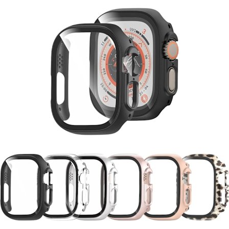 6-pack fodral för Apple Watch Ultra 49 mm med skärmskydd i härdat glas 6-pack 3