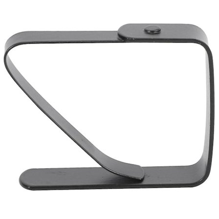 8-pack bordsduksklämmor i rostfritt stål, svarta, justerbara, halkfria, fasta klämmor