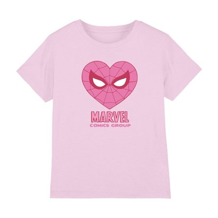 Spider-Man Barn/Kids Hjärta T-Shirt 7-8 År Ljusrosa