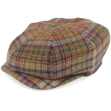 Wigéns - Schwarz Flatcap Cap - Retro Cap Mud Newsboy Flat Cap @ Hatstore