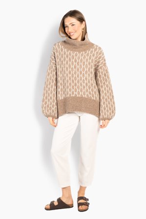 Hést FAM New Pattern Dame - Light Brown Melange - Size: 2