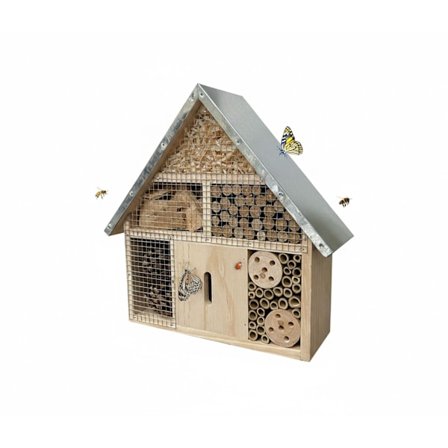 Insekthotel med metaltag – Vejrbestandigt ly