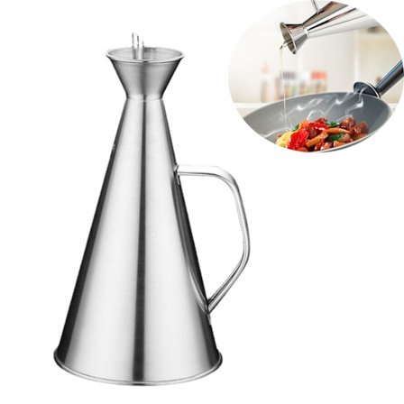 Olieflaske - Oliekande - Rustfrit stål - 500 ml - Olieflaske - køkken