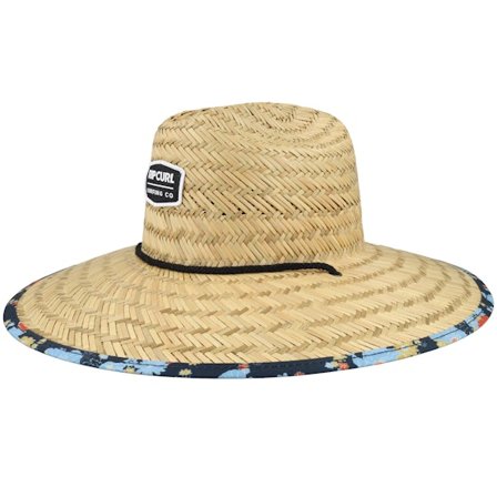 Rip Curl - Beige sunhat Hat - Fun Times Natural/Dark Navy Sun Straw Hat @ Hatstore