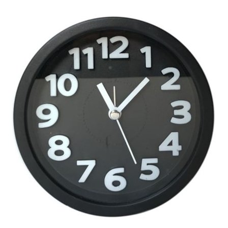 Pyöreä 12 cm halkaisijaltaan karkkivärinen digitaalinen hiljainen stereoherätyskello lapsille