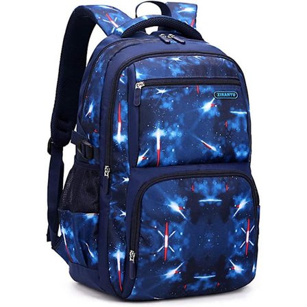 Rymdtryckta Pojkars Skolväska Ryggsäck Mellanskola Grundskola Bokväska Ryggsäck