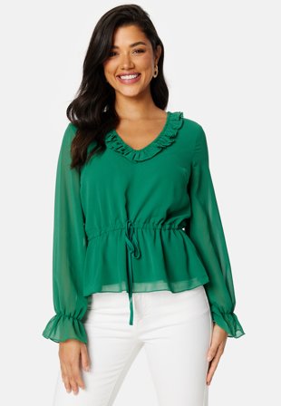 Happy Holly Brinlee blouse Green Klær
