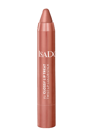 IsaDora The Glossy Lip Treat Twist Up Color Stick Bare Belle Läppglans Unisex Brun 3,3 G