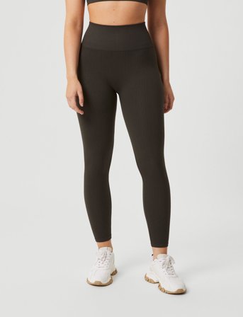 Björn Borg Studio Seamless Rib Tights - Grey - S