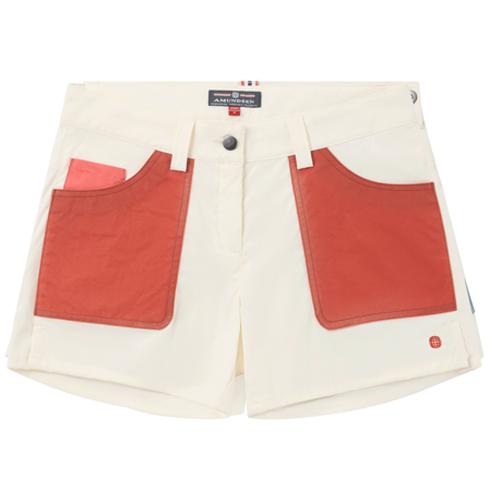 Amundsen 5Incher Field Shorts Womens Offwhite/Terra Red