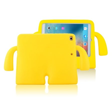 iPad (2017) Opfindsomt tegnefilmsfigurs cover til børn - Gul