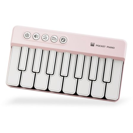 Mini keyboard klaver - Klaver til børn - Legetøj til børn - Pædagogisk legetøj - Bærbart lommeklaver - pink