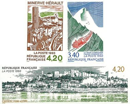 Frankrig 1993 - Utakket - YT ND2816-2818 - Postfrisk