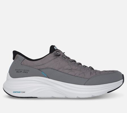 Skechers, Slip-ins: Contour Foam - Cozy Fit, 45, Grå, Herre