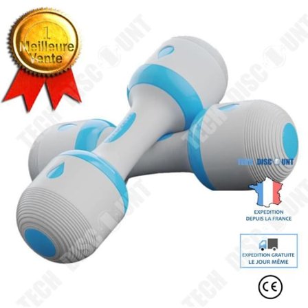 Justerbara hantlar 10 kg - Tech Discount - Fitness - Justerbart vikter - Galvaniserat stål - Bekväm