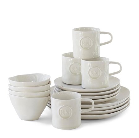 Riviera Maison Portofino Middagssett Hvit 16deler