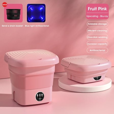 Vikbar tvätt maskin hink för kläder strumpor underkläder rengöring tvättmaskin portabel