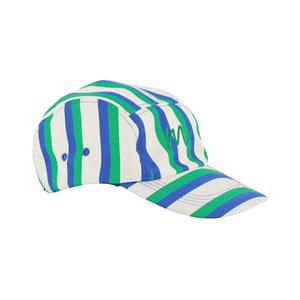 Kuling Grass Green/Klein Blue Stripe Baseball Cap One Size - Headwear - One size - Green