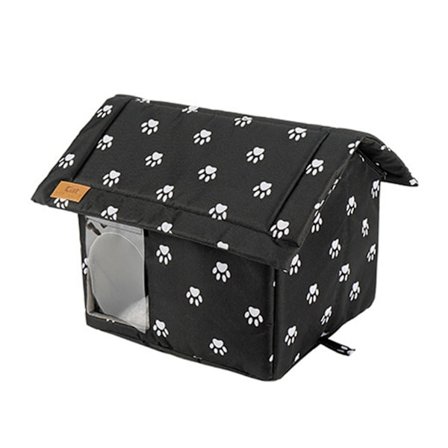 Vanntett og regntett utendørs kattehus for katter og valper