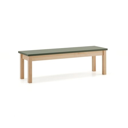 Bench seat ZET, 1200x360 mm, dark green