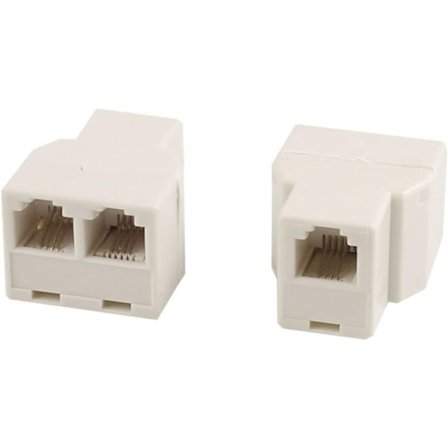 RJ11 Splitter 1-2 verkkopistorasiaa