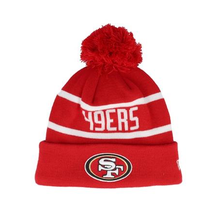 New Era - San Francisco Giants Otc NFL Jake Red Pom Pom Red Beanie - MLB @ Hatstore