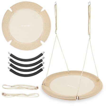 HyperMotion Stork's Nest Gunga - diameter 100 cm, färg beige boho